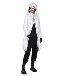 Beate Heymann Women's Quilted Cap in white - women's hat - alternate view