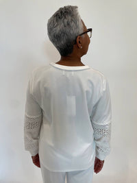 Leo Ugo - Marcella Lace Sleeve Sweater
