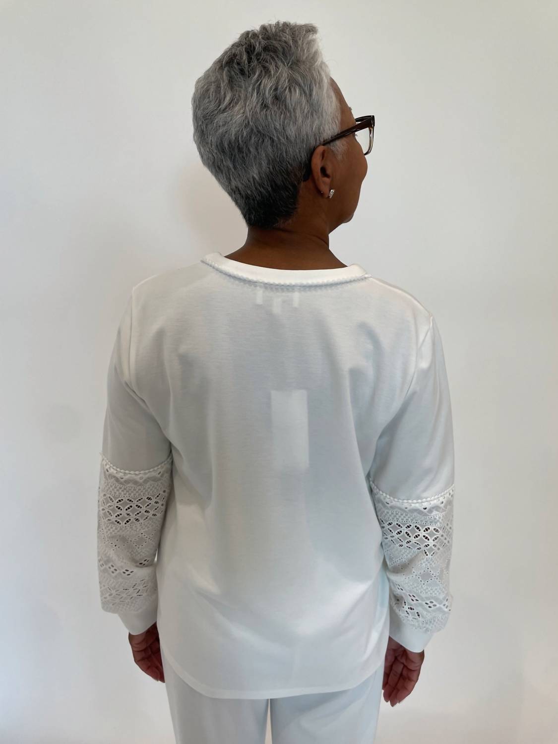 Leo Ugo - Marcella Lace Sleeve Sweater