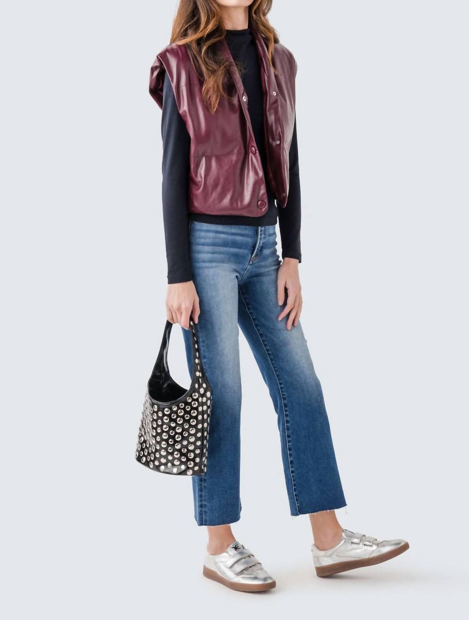 Elan - Faux Leather Vest