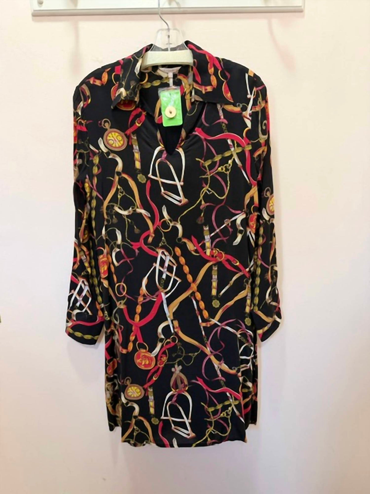 Esqualo - Equestrian Print Shirt Dress