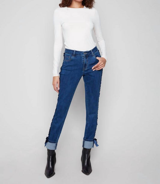 Charlie B - Slim Leg Ribbon Jeans