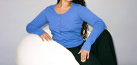 GIL RODRIGUEZ Sophie Cardigan in violet blue - women's cardigan - alternate view