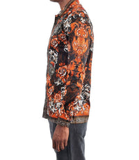 Barabas - Westerly Tiger Rhinestone Long Sleeve Shirt
