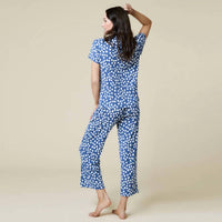 Softies - Aria Slim Notch Collar Capri Pajama Set