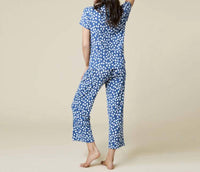 Softies - Aria Slim Notch Collar Capri Pajama Set