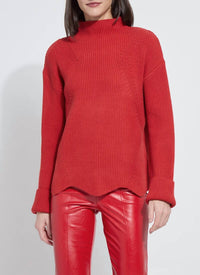 Lysse - Women's Hyacinth Cozy Rib Scallop Edge Pullover