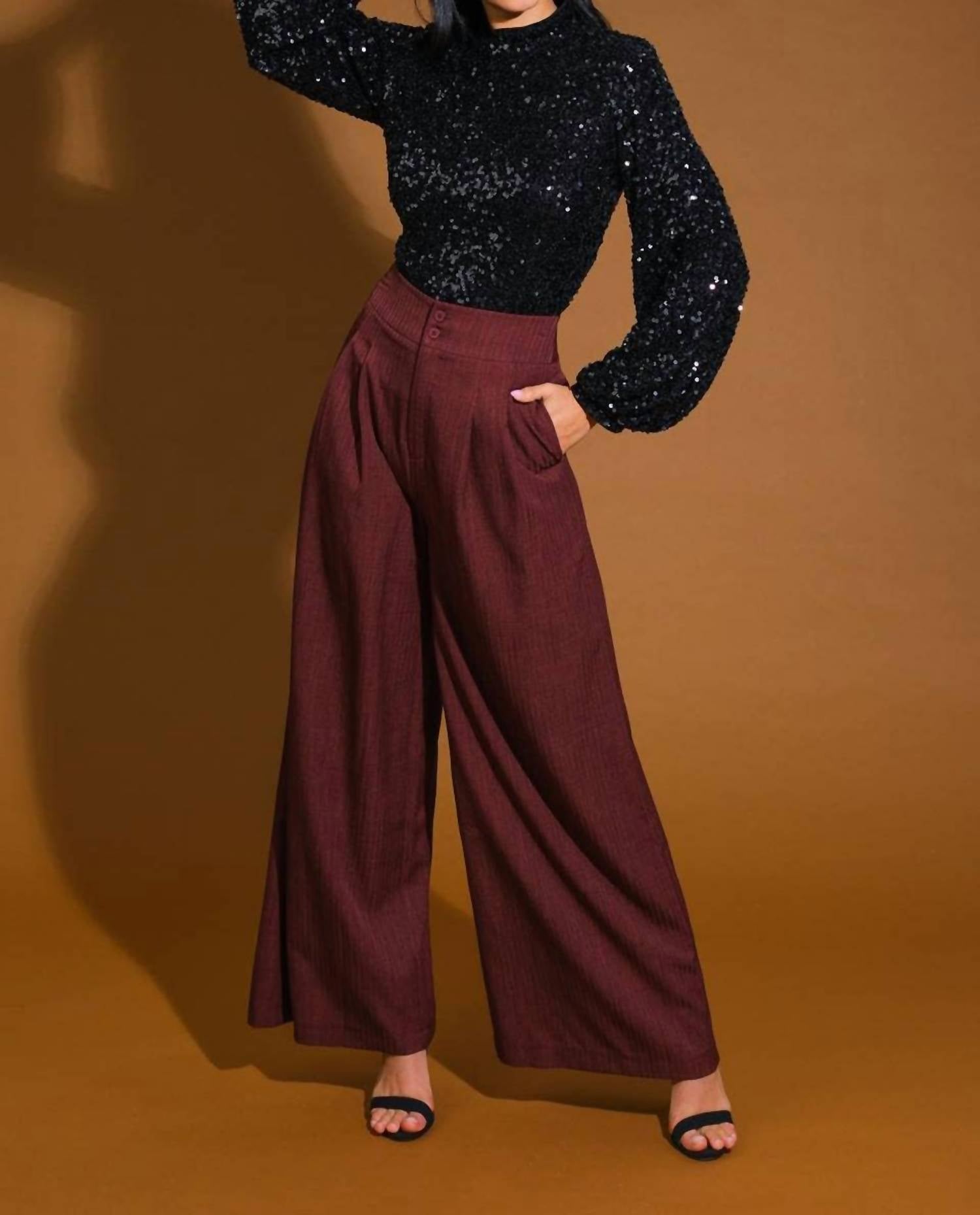 Flying Tomato - Longsleeve Sequin Top