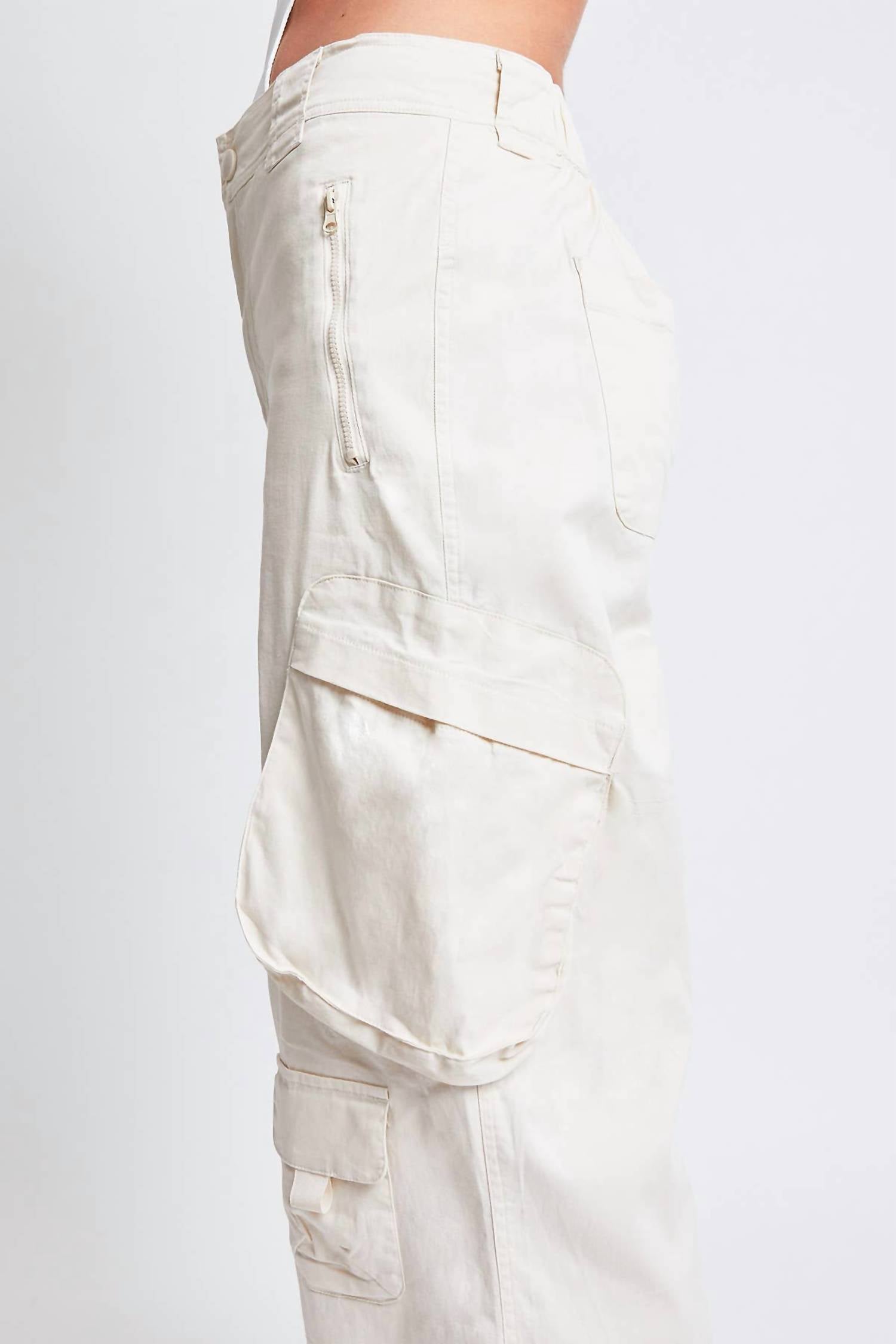 Ymi - High Rise Cargo Jeans