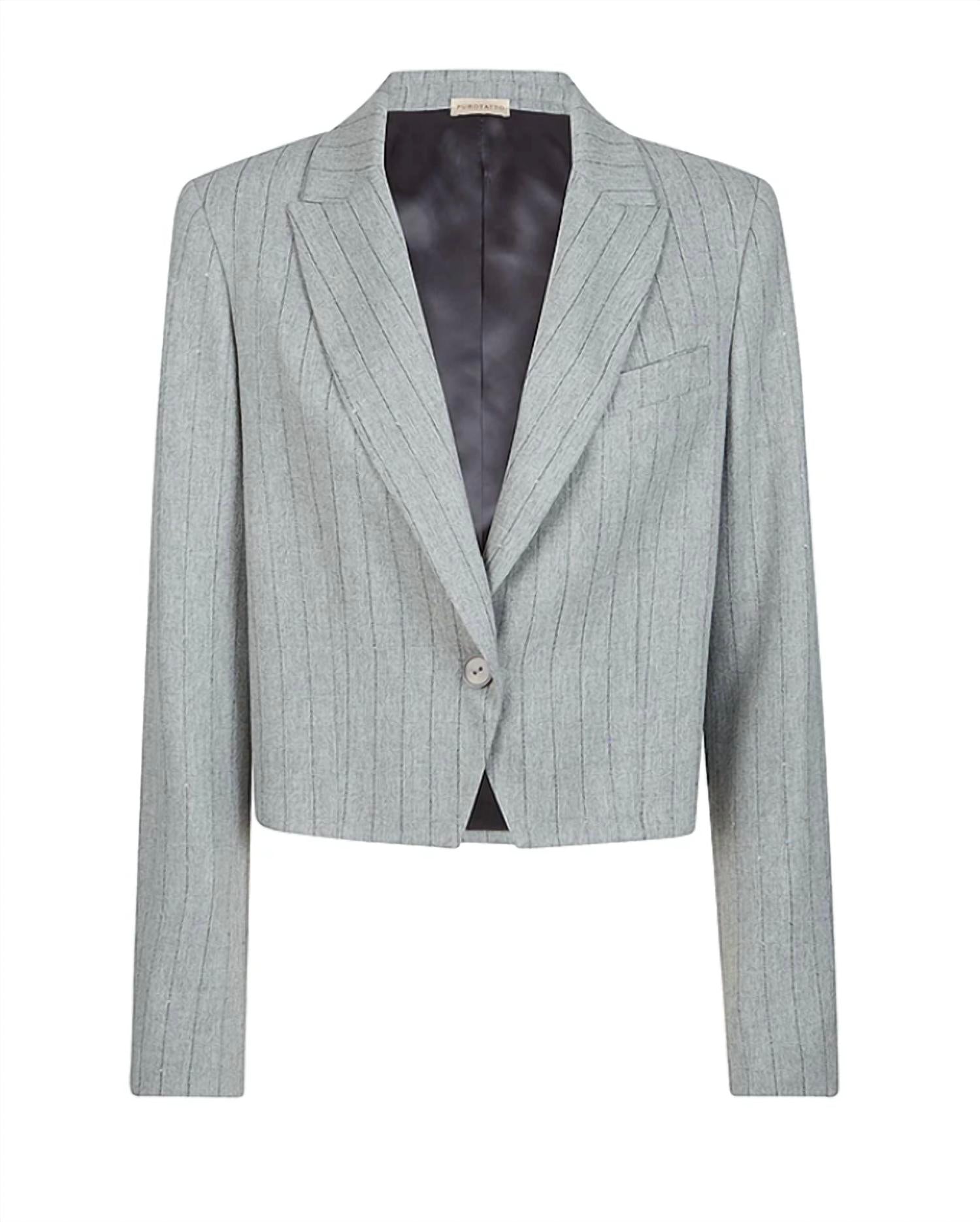 Purotatto - Women's Stripe Blazer