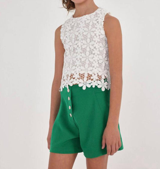 Mayoral - Floral Overlay Tank