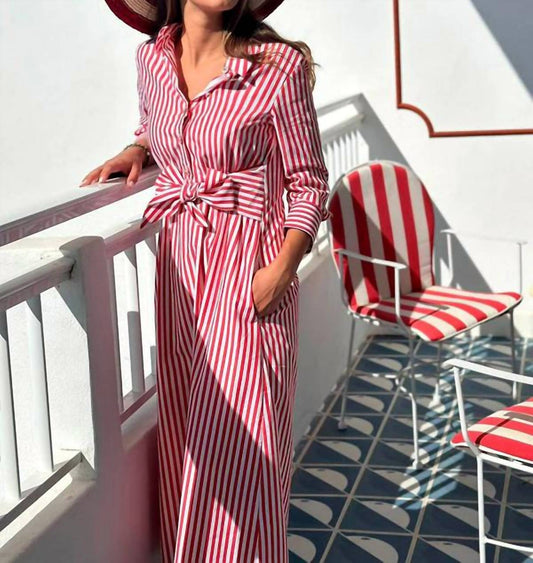 Vilagallo - Striped Shirt Dress