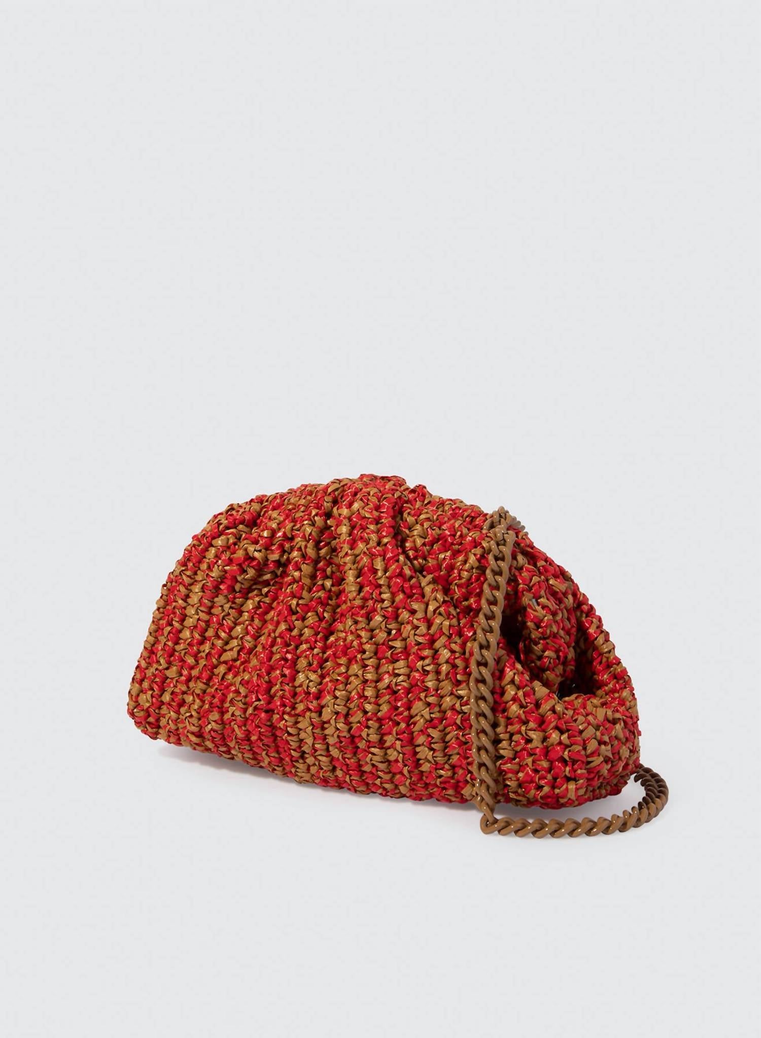 Maria La Rosa - Women's Melange Game Crochet Clutch Bag