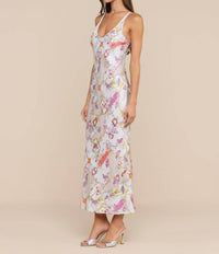 L'Agence - Akiya Satin Maxi Dress