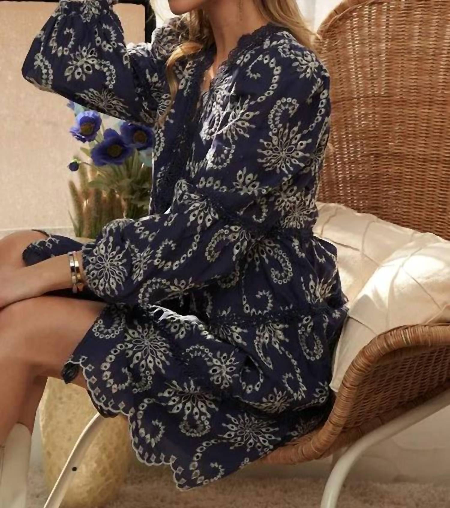 Adora - Puff Sleeve Floral Dress