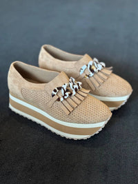 Pierre Dumas - Women's Platform Palomas Loafer With Buckle