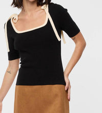 WISHLIST Lovesick Tee in black - women's blouse
