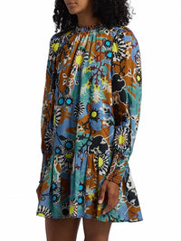 Marie Oliver Irena Floral Minidress in oasis - women's dress - alternate view