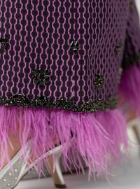 La Fuori - Roxana Cotton Jacquard Wide Leg Pants - Plus