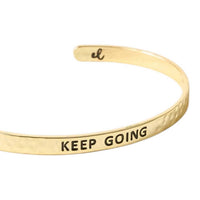 The Darling Effect - Women's Keep Going Little Reminders Cuff Bracelet