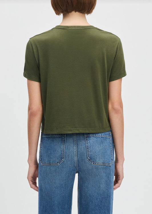 Favorite Daughter - Cropped Short Sleeve Collegiate Tee