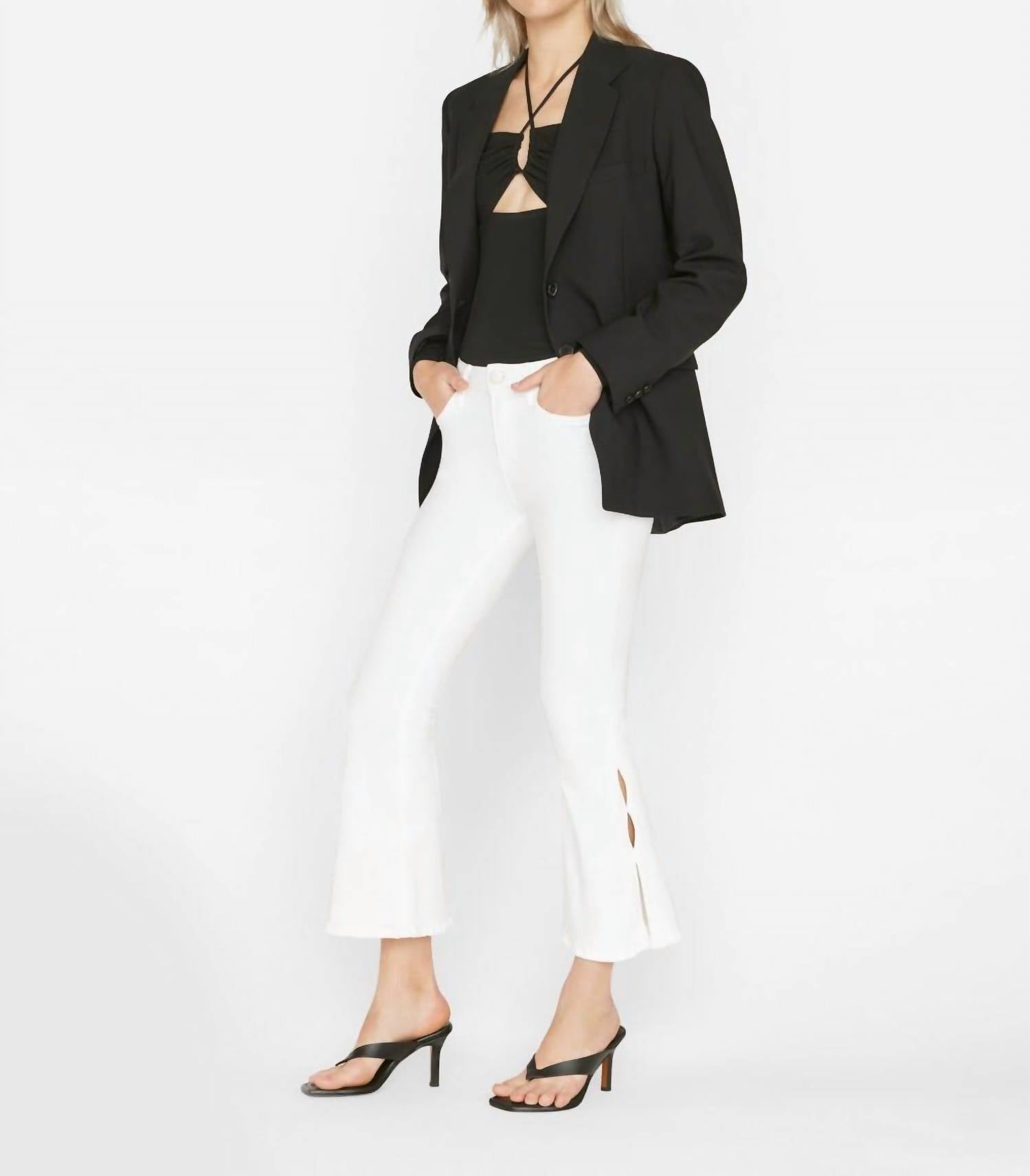Frame - Le Crop Flare Mini Slits Jeans