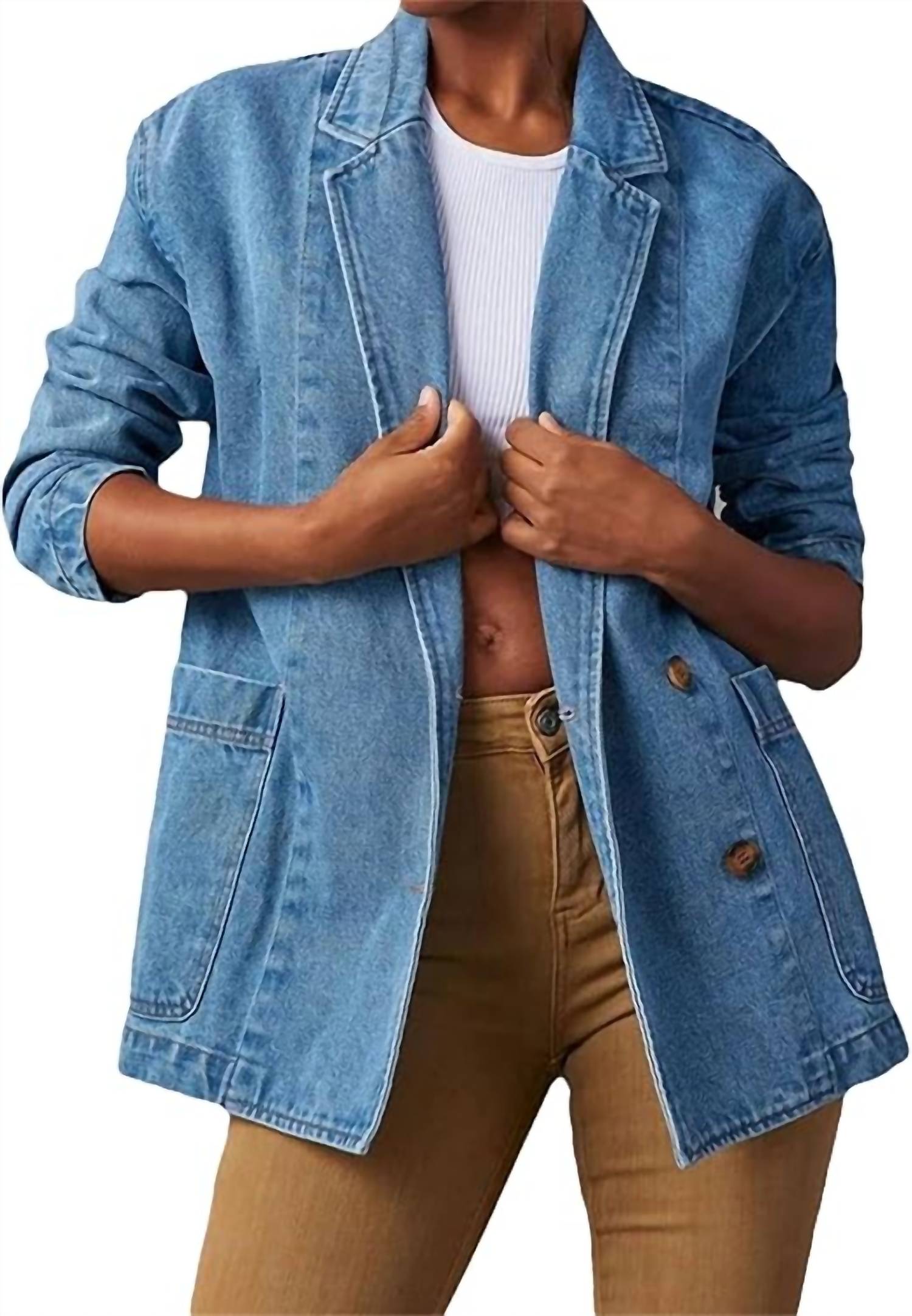 Rosa Clothing - Dynever Washed Blazer