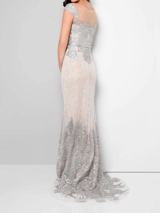 Terani Couture - Embroidered Lace Mermaid Gown