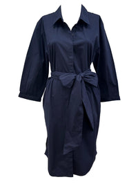 SOLEIL DE MER Women's Rosey Midi Dress in navy - women's dress