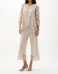 Joseph Ribkoff - Guipure Lace Open Front Cover-up Jacket