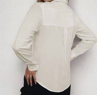 Maison Hotel - Clara Tuxedo Ruffle Blouse