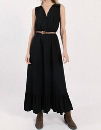 Flounced Long Dress