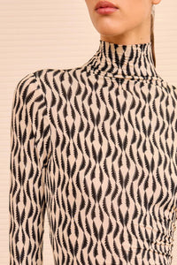 Ulla Johnson - Aurelia Jersey Long Sleeve Turtleneck Top