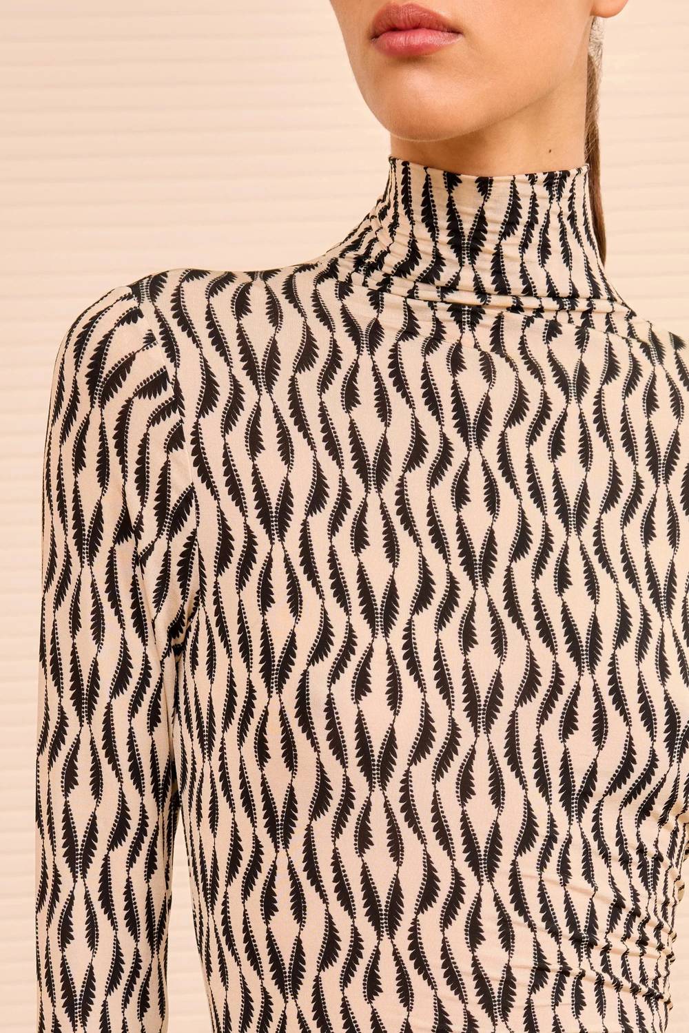 Ulla Johnson - Aurelia Jersey Long Sleeve Turtleneck Top