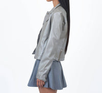 Jkt Nyc - Alexa Metallic Leather Jacket