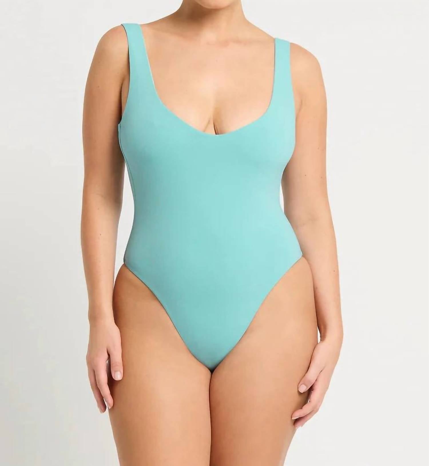 bond-eye Lucia One Piece Swimsuit in turquoise - women's swimwear - alternate view