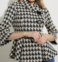 Joseph Ribkoff herringbone jacket in multi - women's jacket - view 4