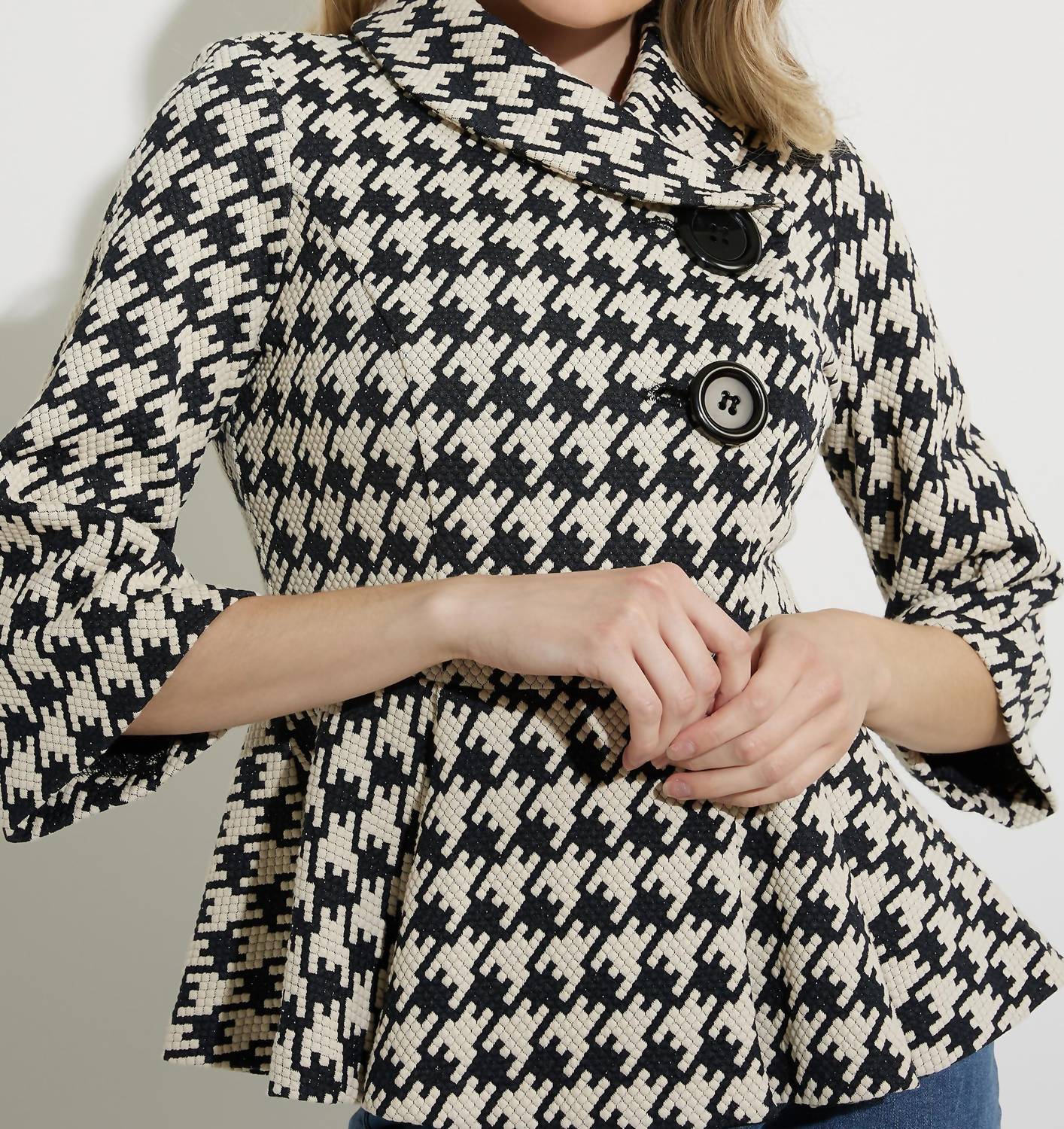 Joseph Ribkoff herringbone jacket in multi - women's jacket - view 4