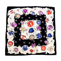 Chanel - Pre-loved Silk Clover Scarf