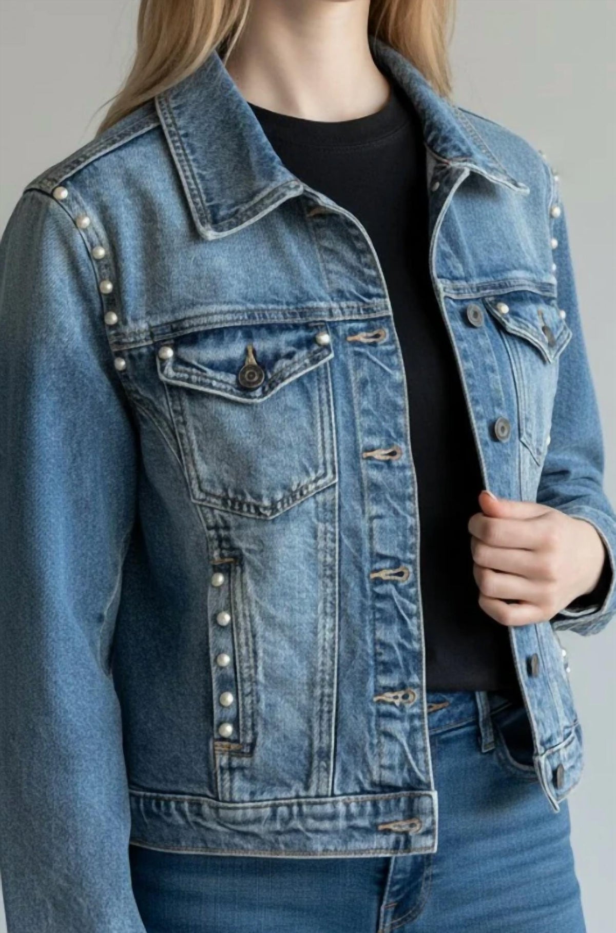 Hidden - Fitted Trucker Jacket