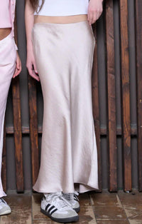 Katie J Nyc - Anastasia Satin Maxie Skirt
