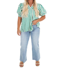Umgee - Women's Easy Tide Stripe Top