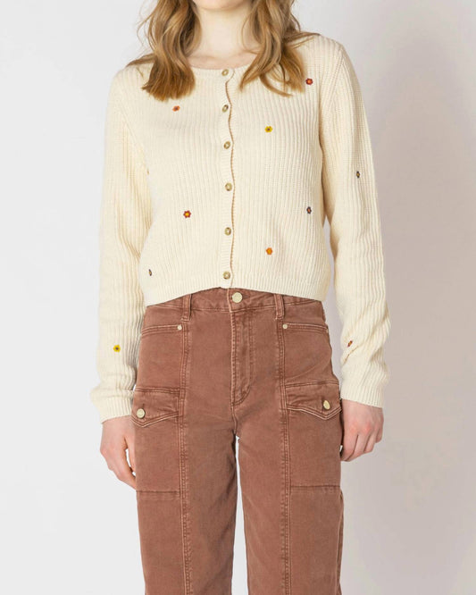 Dex - Floral Embroidered Cardigan