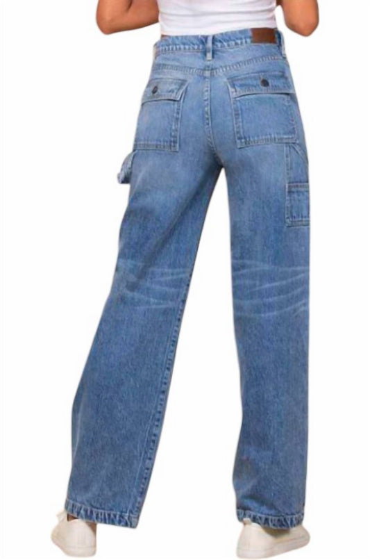 Hidden - Carpenter High Rise Wide Leg Dad Jeans