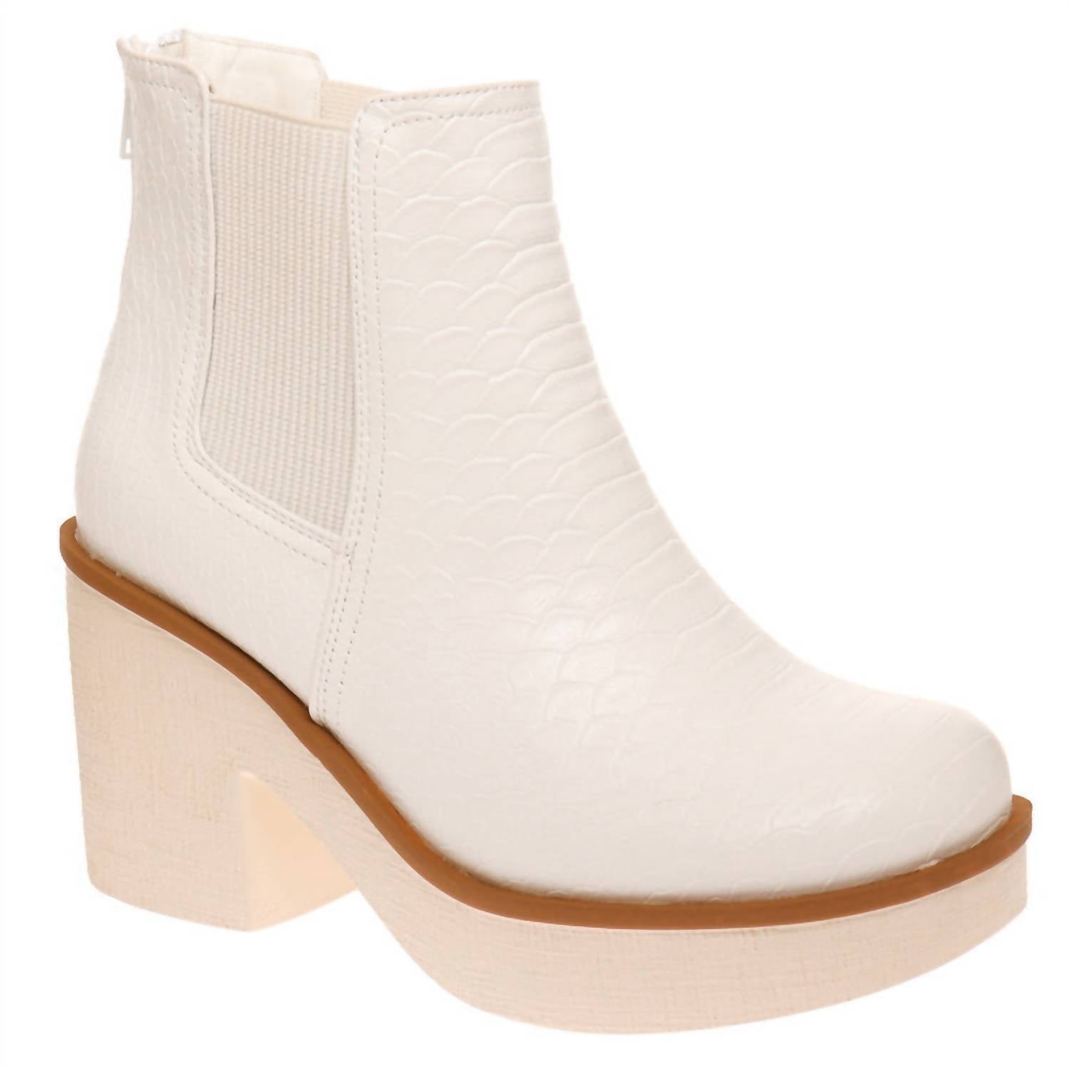 OLEM Women's Make It Right Boots in white - women's shoe