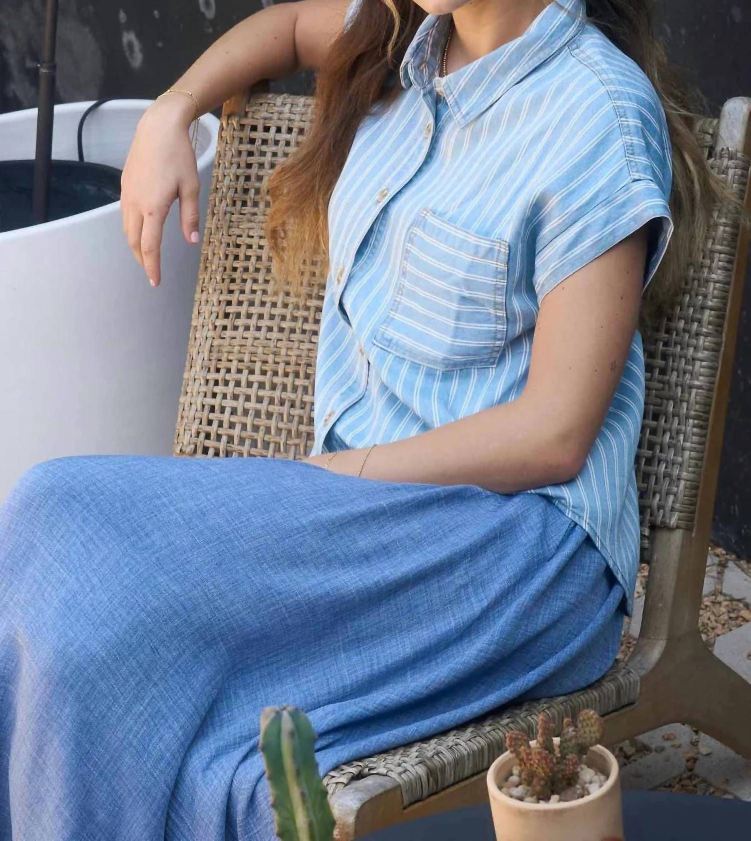 Blu Pepper - Bayside Button Down Top