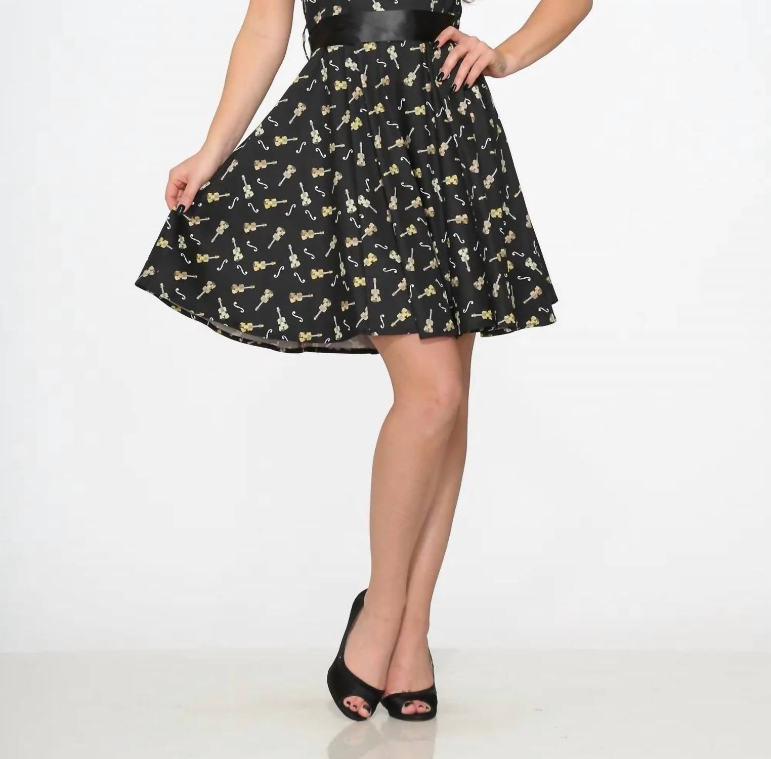 Orchid Bloom - Violine Halter Swing Dress