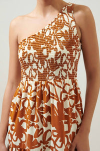 Sugarlips - Marida Caramel Floral Maxi Dress