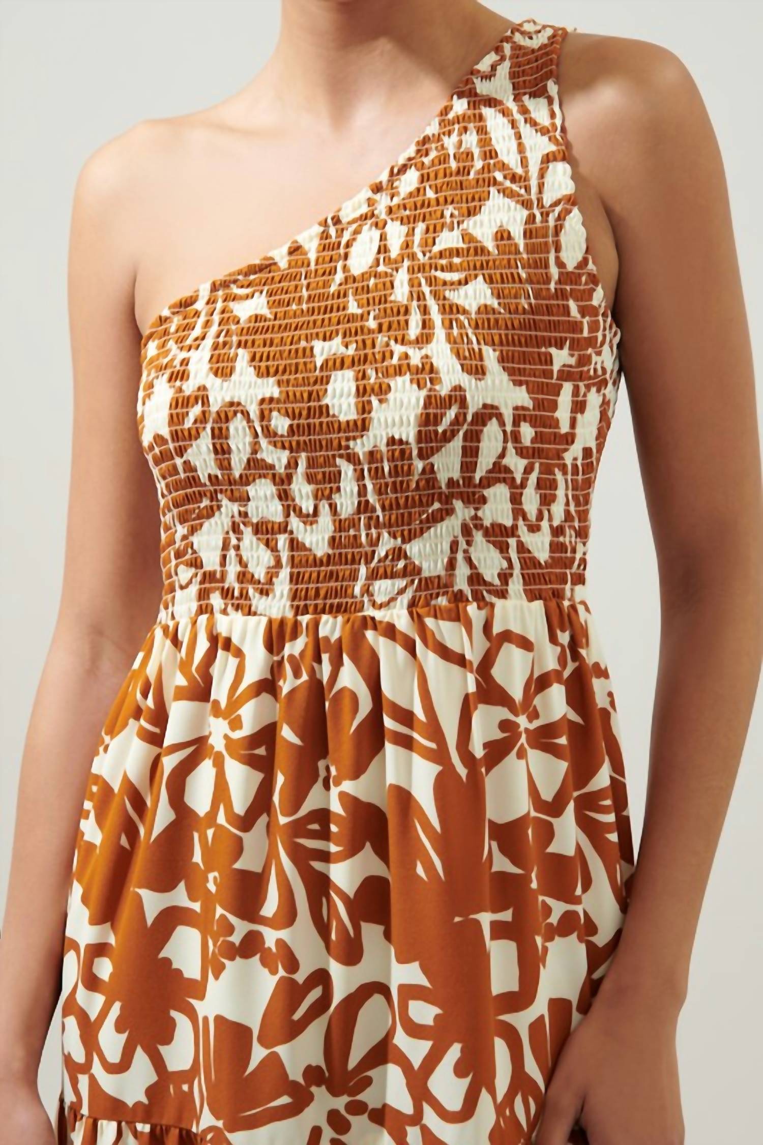 Sugarlips - Marida Caramel Floral Maxi Dress