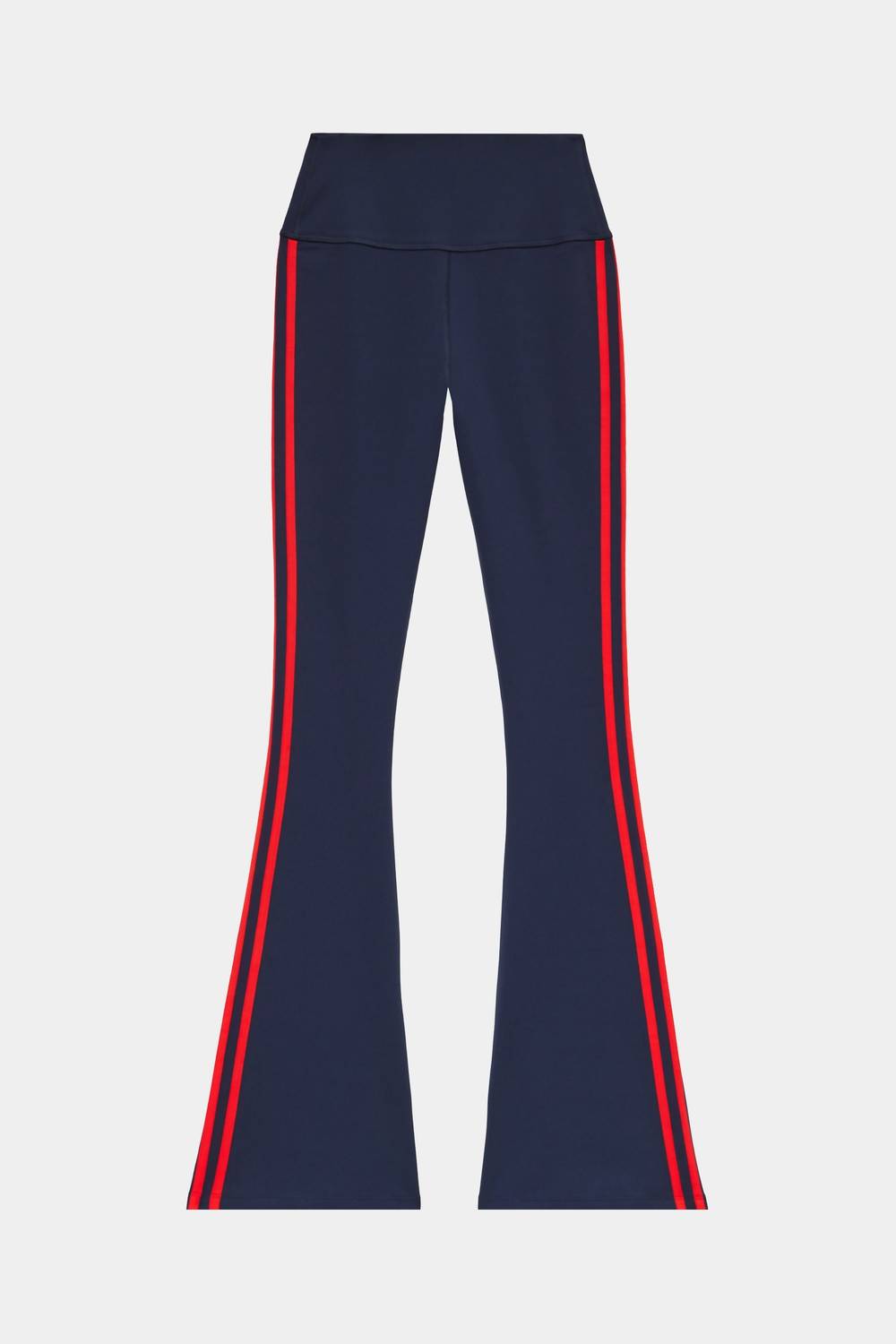 SPLITS59 Raquel High Waist Supplex Flare Pants in indigo lotus red - women's pants - view 6